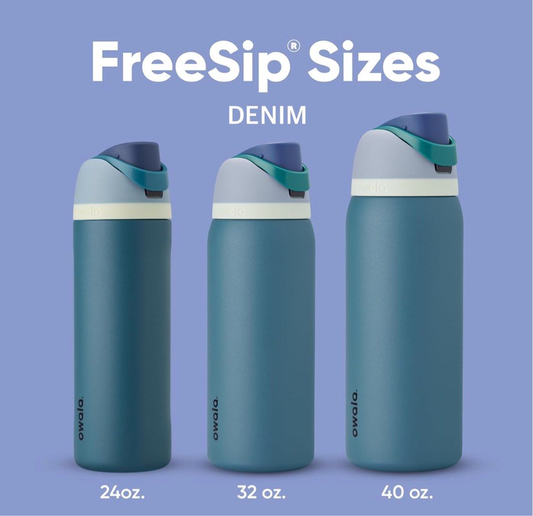 OWALA Freesip Insulated Stainless Steel Tumbler 24oz, 32oz, 40 oz (Category: Water Bottles & Tumblers) located in Manila. Submitted by calli.d (Listing ID 1384858789, Image 3). Description: Accepting Pasabuys until AUG 8! ✨ ETA: ~3rd to 4th wk of August 2025 Back to School Promo of Owala. Fresh from US 🇺🇸 (Can guarantee authenticity) 24oz: 2400 32oz: 2700 40oz: 2900 Other colors available. Colors and sizes are subject to availability. Just PM t