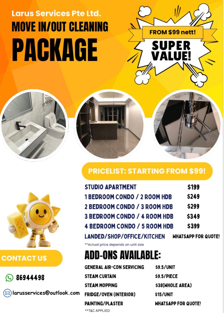 (Category: ) located in . Submitted by trustedcleaningsg (Listing ID 1384919403, Image 1). Description: .