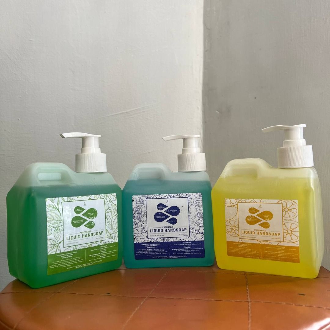 PUREMEDIX LIQUID HAND SOAP (Category: Medical Supplies & Tools) located in Quezon City. Submitted by andrea_dxs (Listing ID 1384858677, Image 2). Description: Antibacterial Moisturizing Fresh and clean Smells great Available scents: - Fresh Lemon - Berry Blast - Green Tea Available Sizes: 500ml pump 1 Liter pump 3.4 Liter/Gallon .
