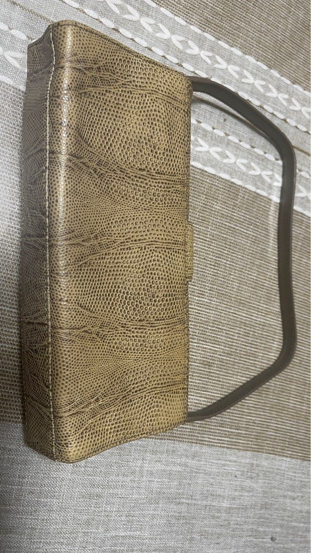 Rare authentic Anne Klein bag (Category: Luxury Bags & Wallets) located in Las Pinas. Submitted by tatz06 (Listing ID 1384945679, Image 3). Description: Rare exotic animal shoulder or kili or clutch bag. Come with an extra metal strap/sling #rare #exotic #unique #clutch.