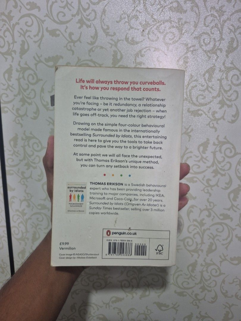 Surrounded by Setbacks (Category: Storybooks) located in Singapore. Submitted by axdulleemm (Listing ID 1384904685, Image 2). Description: From the bestselling author of Surrounded by Idiots, this book is for anyone feeling stuck or overwhelmed. Learn practical tools to bounce back from failure, take back control, and rebuild success — one smart step at a time. Perfect for those facing challenges in work, life, or personal goals..
