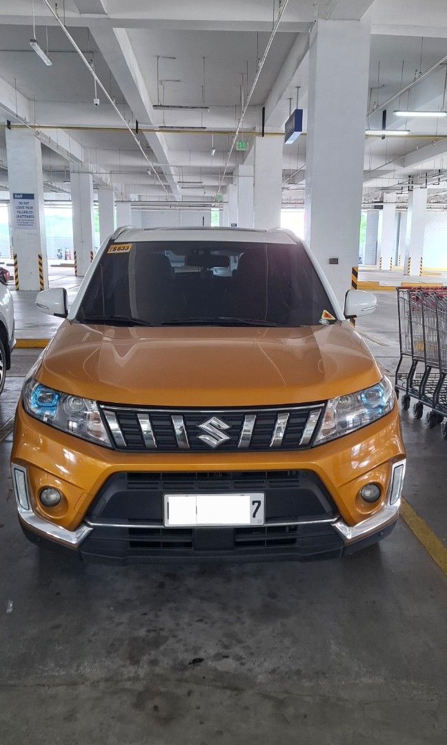 Suzuki Vitara 1.6 Panoramic Roof Auto (Category: Used Cars) located in San Juan City. Submitted by henrygh (Listing ID 1384880488, Image 1). Description: First owner Facelifted model (with center armrest) Acquired in November 2020 ODO 24,XXX (low mileage) Android Auto/ Apple Carplay Panoramic sunroof (in perfect working condition) Plate number ending in 7 (Thursday coding) Complete spare key fob, manual, warranty booklet, tools, trunk liner Very 