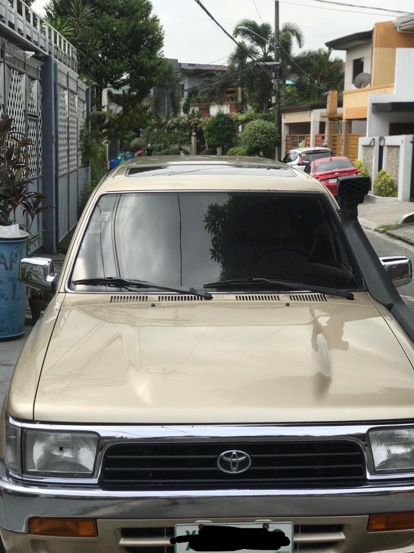 Toyota 4Runner (Category: Used Cars) located in Cainta. Submitted by kath_pl (Listing ID 1384992242, Image 2). Description: Toyota 4 Runner manual transmission 4x4 Diesel engine -3L model 1992 All original A1 condition.