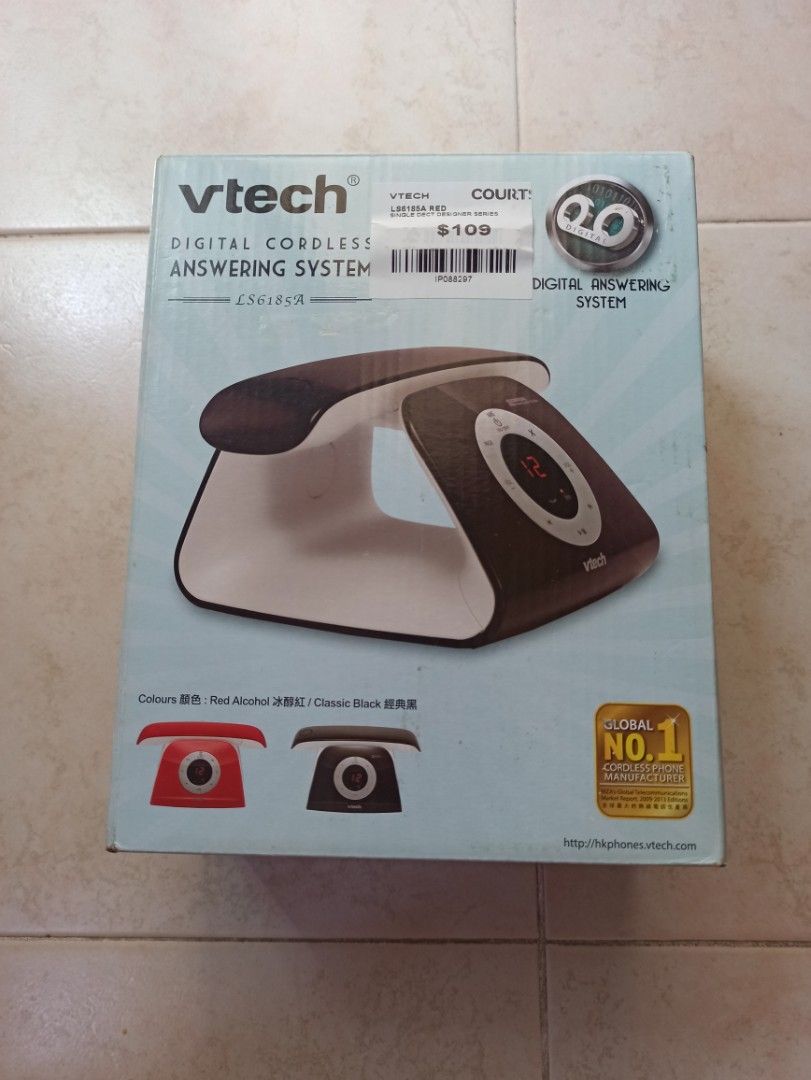 VTECH VS122-16 Retro Design DECT 6.0 Cordless Phone, TV & Home ...