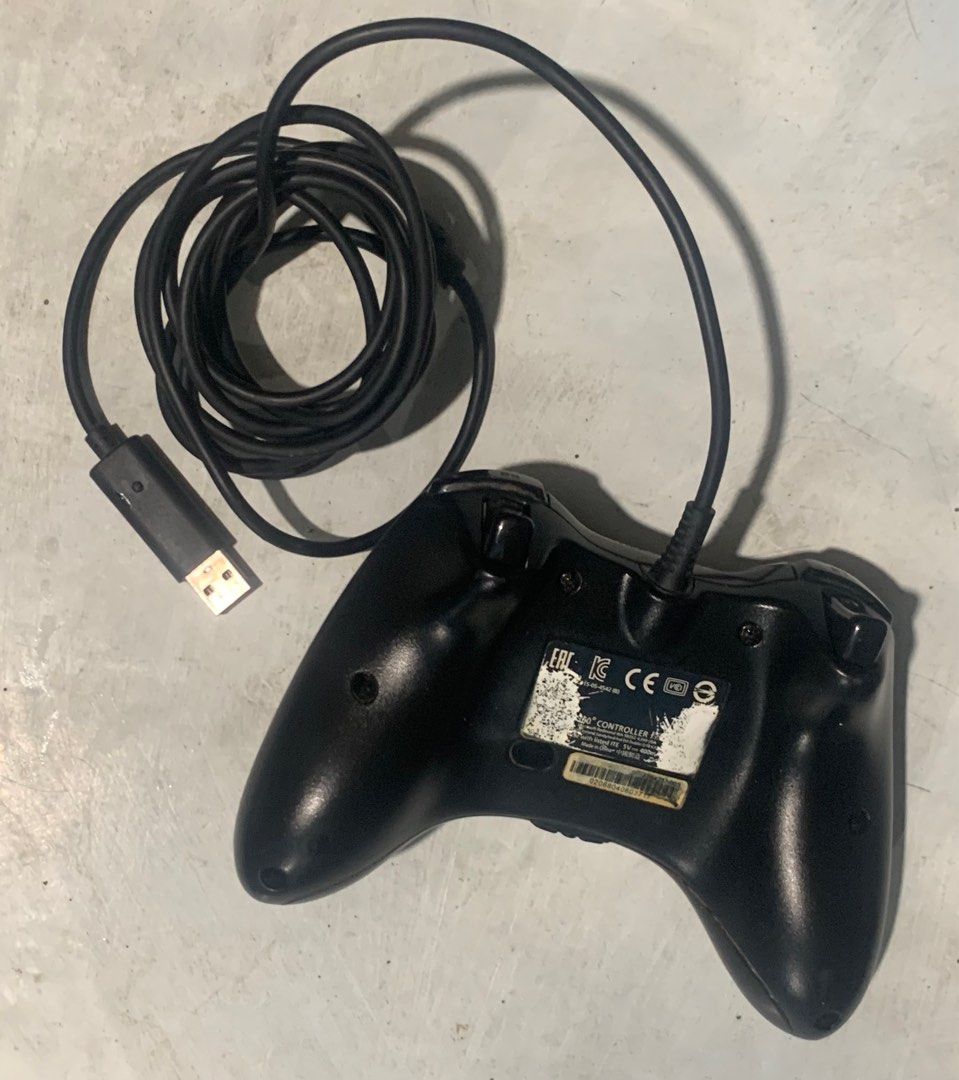 Wired Xbox 360 Controller Secondhand (free thumbsticks now UNAVAILABLE) (read note in description) (Category: Xbox) located in Manila. Submitted by louisarrts (Listing ID 1384965705, Image 2). Description: NOTE: Left joystick has very noticable stick drift Wired console, no bluetooth Can be used for PC and Xbox .