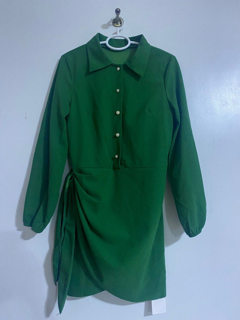 Wrap skirt midi dress, green (Category: Dresses) located in Las Pinas. Submitted by tjdio (Listing ID 1385031749, Image 2). Description: .