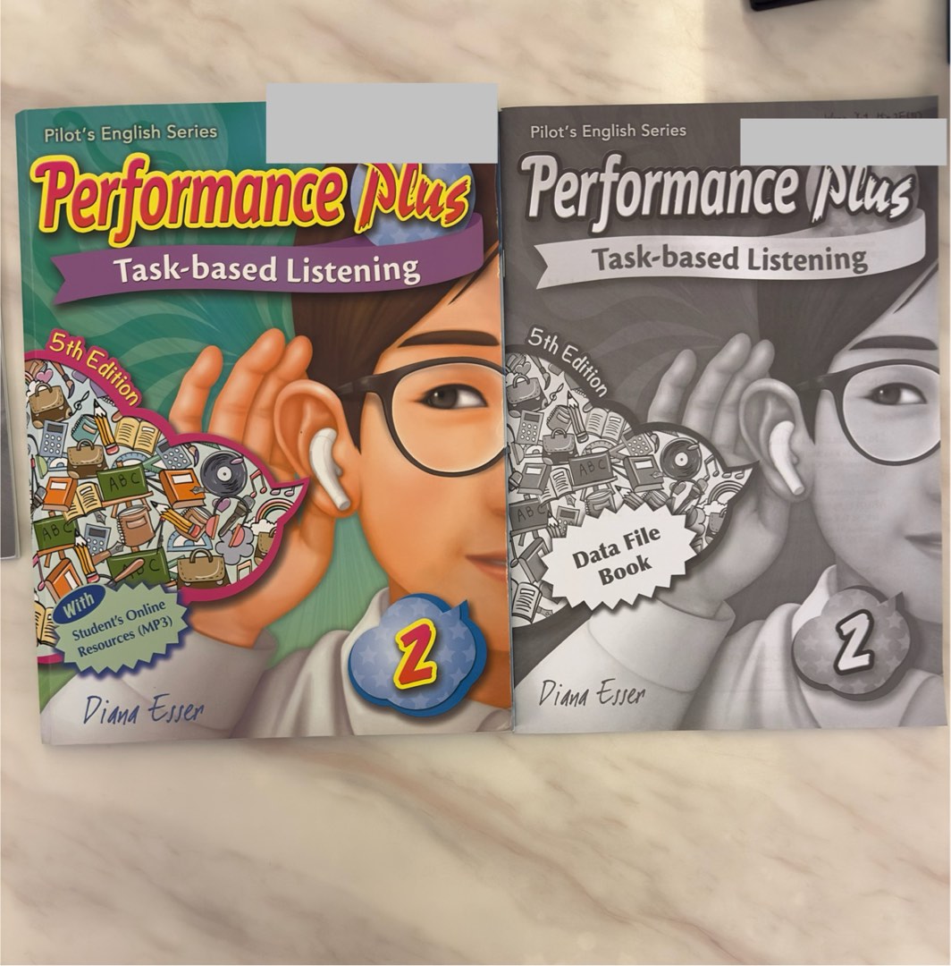 8-9成新 ‼️performance plus task based listening, 興趣及遊戲, 書本 & 文具, 教科書 ...