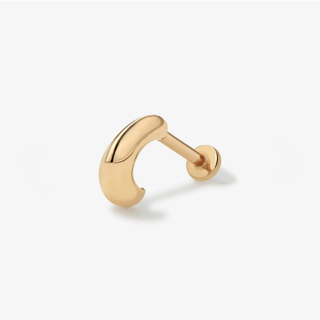 Adornmode Patt Piercing in 14k Solid Gold (5mm internally threaded flat back) (Category: Earrings) located in Singapore. Submitted by witty (Listing ID 1385054121, Image 2). Description: https://www.adornmonde.com/products/patt-piercing-gold-flat-back.