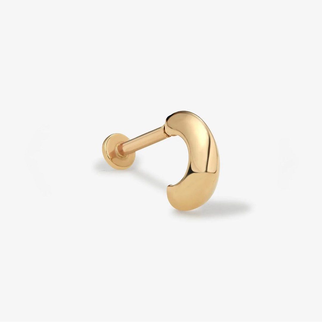 Adornmode Patt Piercing in 14k Solid Gold (5mm internally threaded flat back) (Category: Earrings) located in Singapore. Submitted by witty (Listing ID 1385054121, Image 1). Description: https://www.adornmonde.com/products/patt-piercing-gold-flat-back.