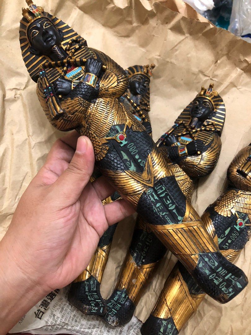 Ancient Egyptian Handmade Statue King Tut Antique, Hobbies & Toys ...