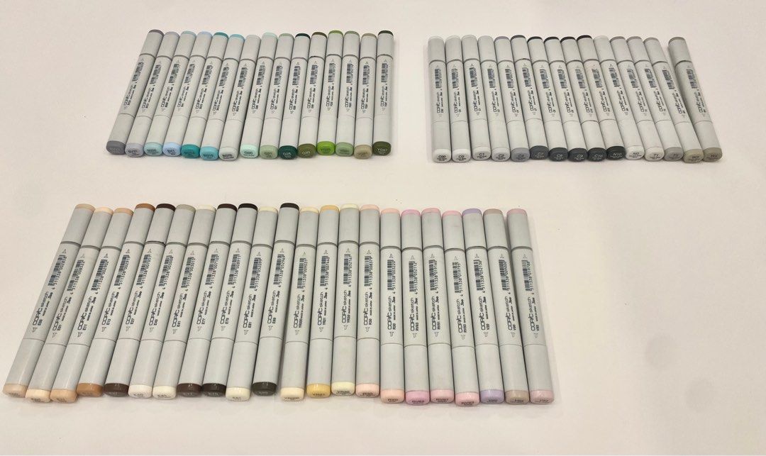 Copic Sketch Markers (Category: Craft Supplies & Tools) located in Manila. Submitted by na.vi (Listing ID 1385106990, Image 1). Description: Selling 51pcs. Copic Sketch Markers for 4999 PHP. All are working well, only used to make swatches. Take ALL only and not per individual piece. ————————— Can deliver via J&T or Lalamove. SF to be shouldered by buyer. Auto-pass to all offers / tawad / last price. Those who message asking for these will be ign