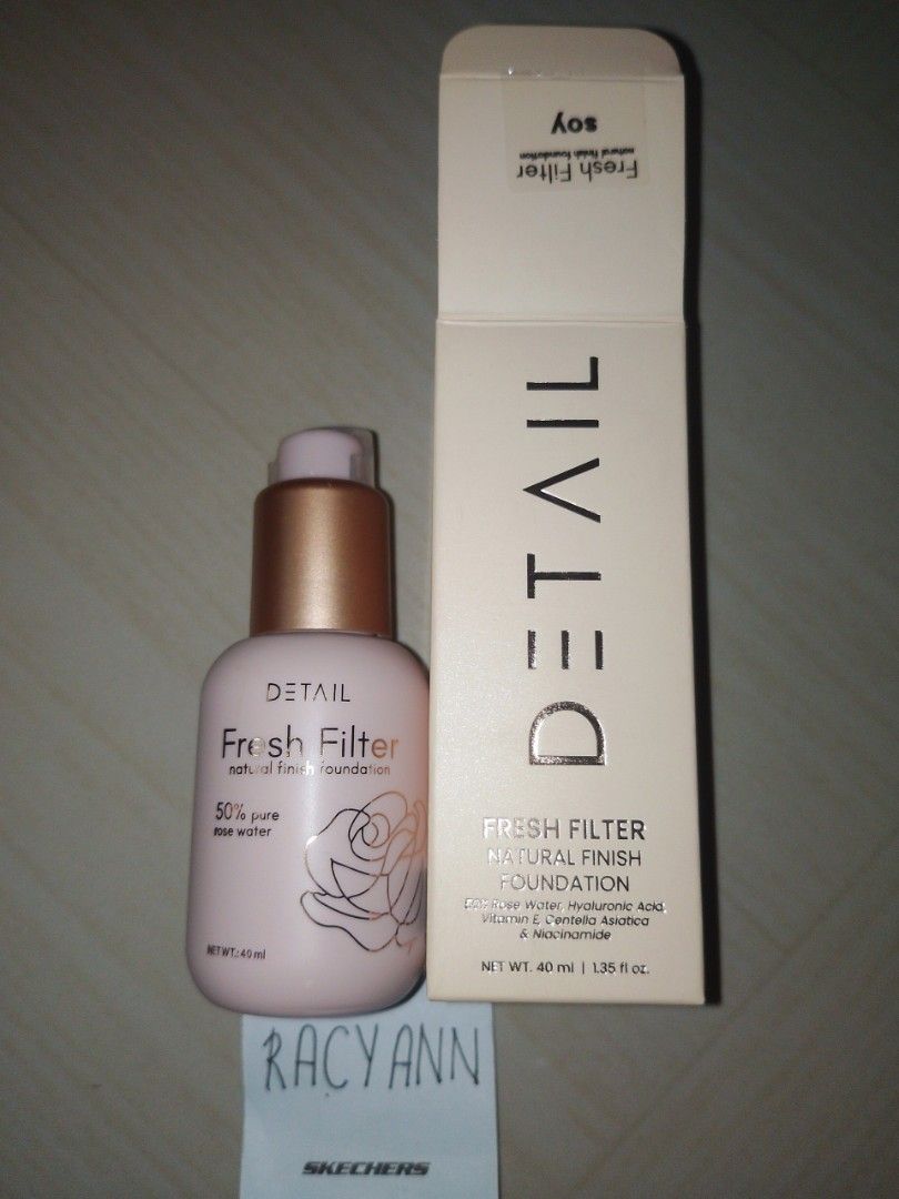 Detail Fresh Filter Foundation 40ml full size (Category: Makeup) located in Rizal. Submitted by reyshishibal (Listing ID 1385208381, Image 1). Description: SHADE: SOY - brandnew and never used (unsealed only) - can send video condi - rfs: extra ko lang, nastock na lang - authentic official, scan the barcode to check authenticity - est sf if jnt: around 50 only ✅installment (original price+ 100) in 2 months your purchase is a huge help for the mai