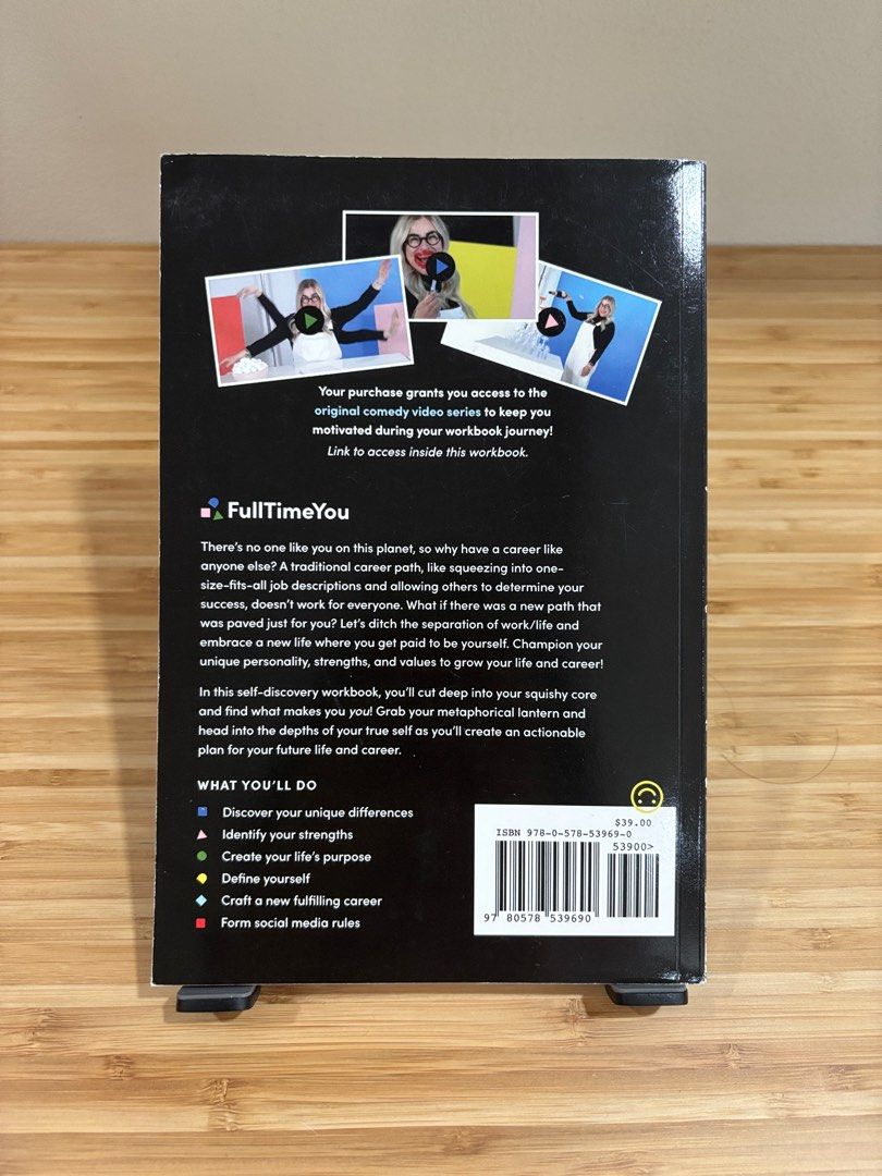Full Time You Self Discovery Workbook by Meg Lewis (Category: Storybooks) located in Quezon City. Submitted by marlo19 (Listing ID 1385076379, Image 2). Description: Full Time You Self Discovery Workbook Edition 2 By Meg Lewis Personal brand strategy, life fulfillment & career mission Retails for $39.