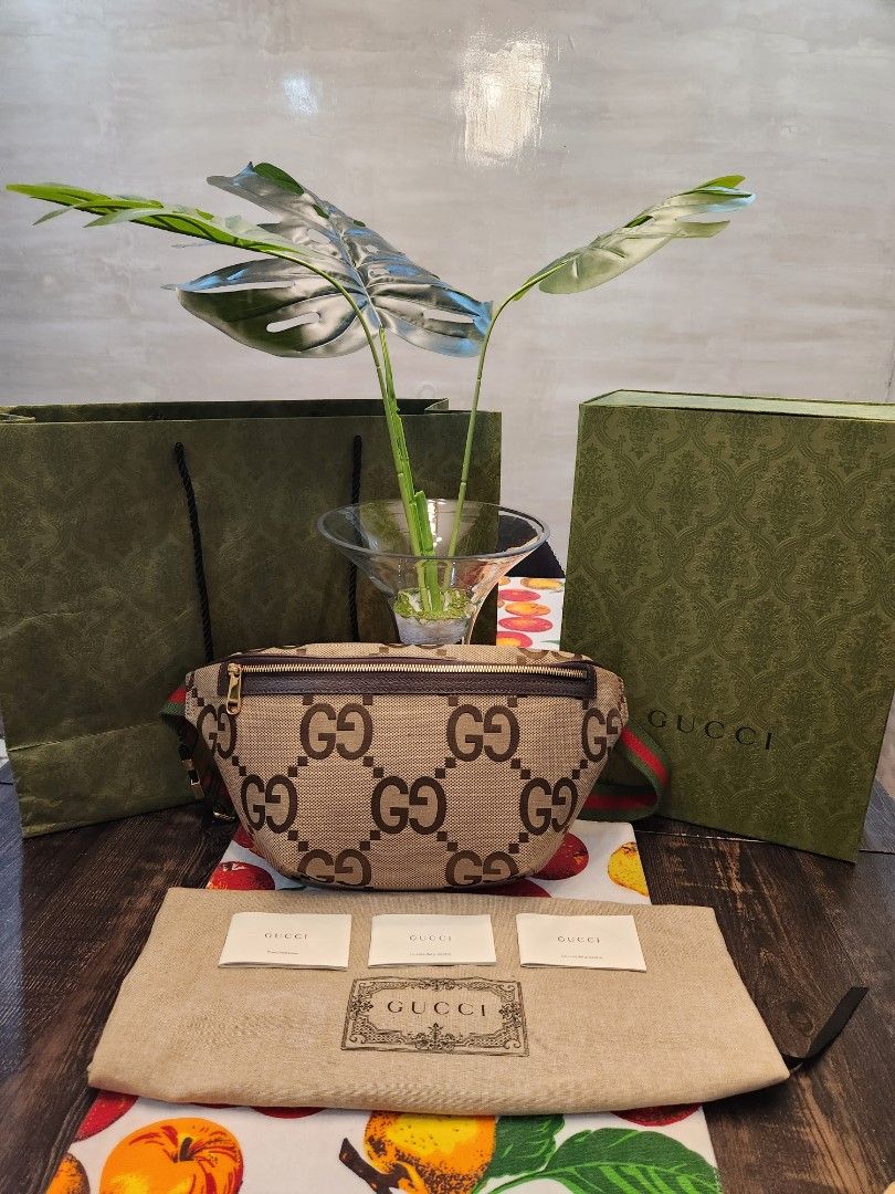 Gucci Gg Bumbag (Category: Luxury Bags & Wallets) located in Quezon City. Submitted by luxeluggagestation (Listing ID 1385225993, Image 3). Description: 💯% Authentic and Moneyback Good as new comes complete Nothing to explain.
