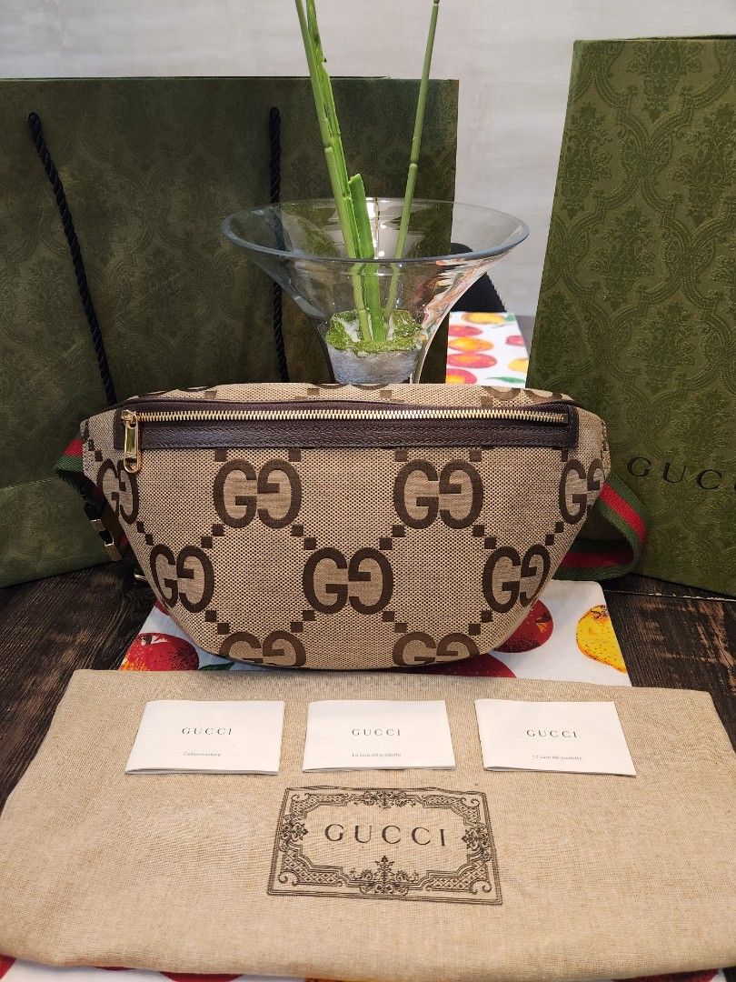 Gucci Gg Bumbag (Category: Luxury Bags & Wallets) located in Quezon City. Submitted by luxeluggagestation (Listing ID 1385225993, Image 1). Description: 💯% Authentic and Moneyback Good as new comes complete Nothing to explain.