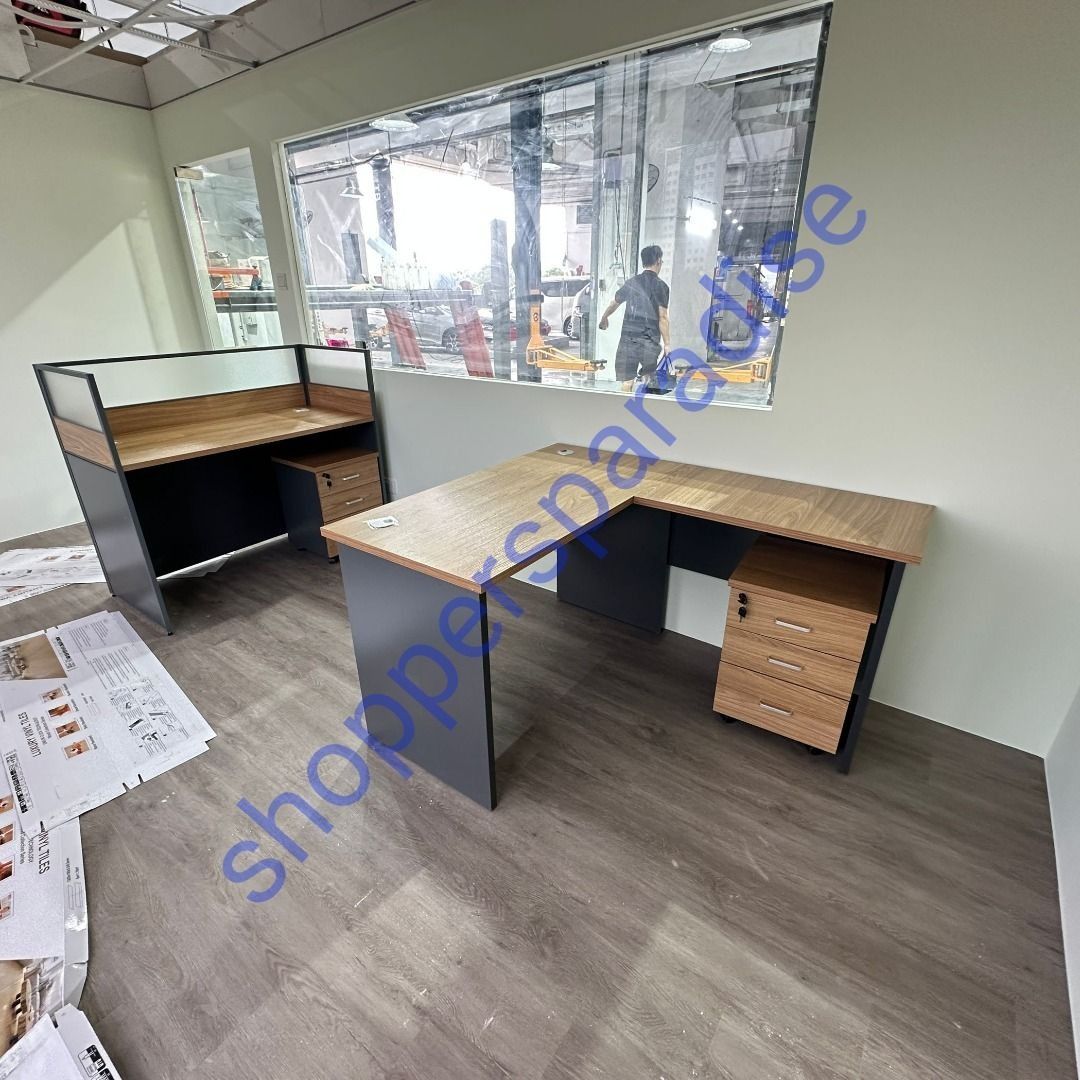 H400 H101 Executive Workstation,with high partition L Shape Workstation ...