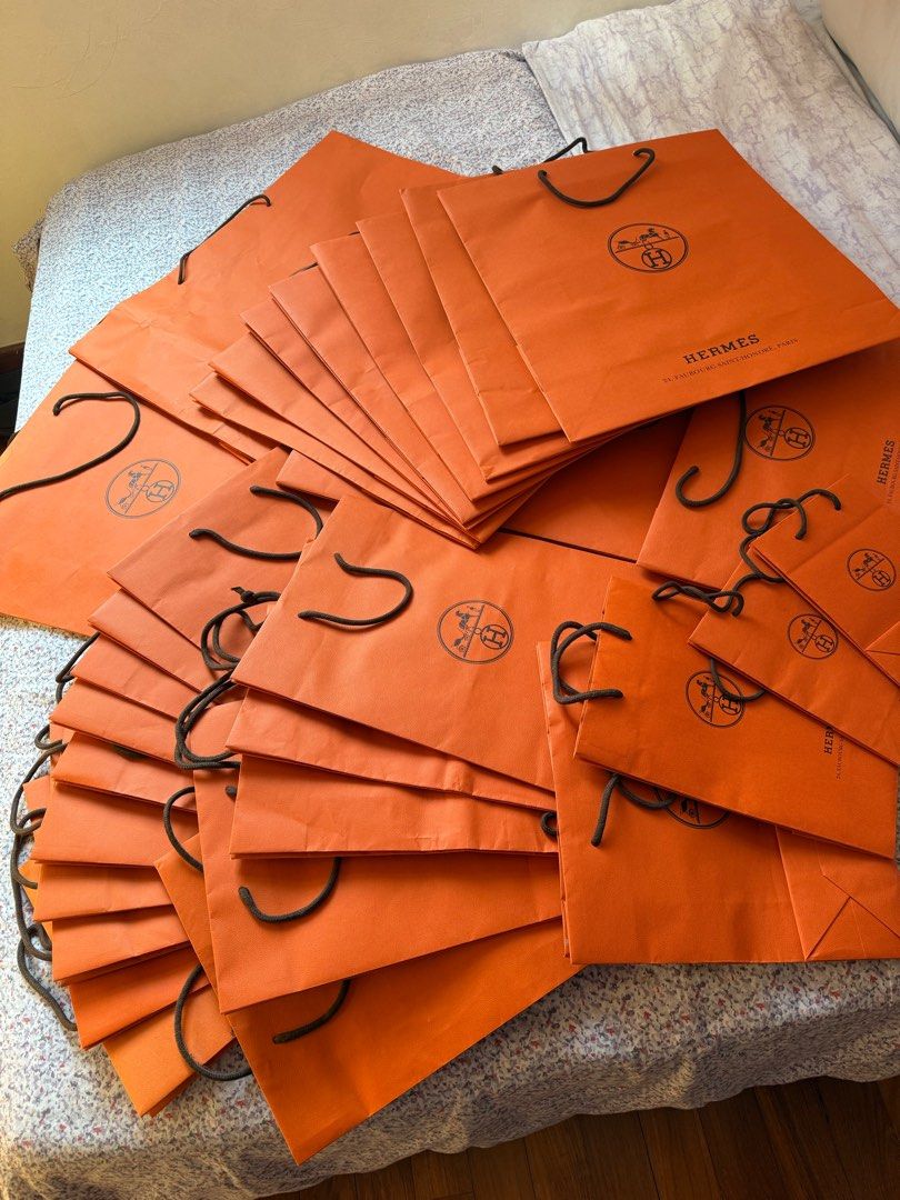 Hermes LV paper bag, Everything Else on Carousell
