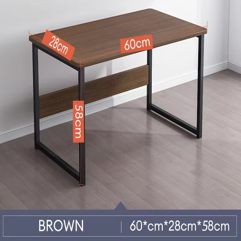 Industrial Study Desk Table | Sturdy Metal Frame Table | Wood Surface ...