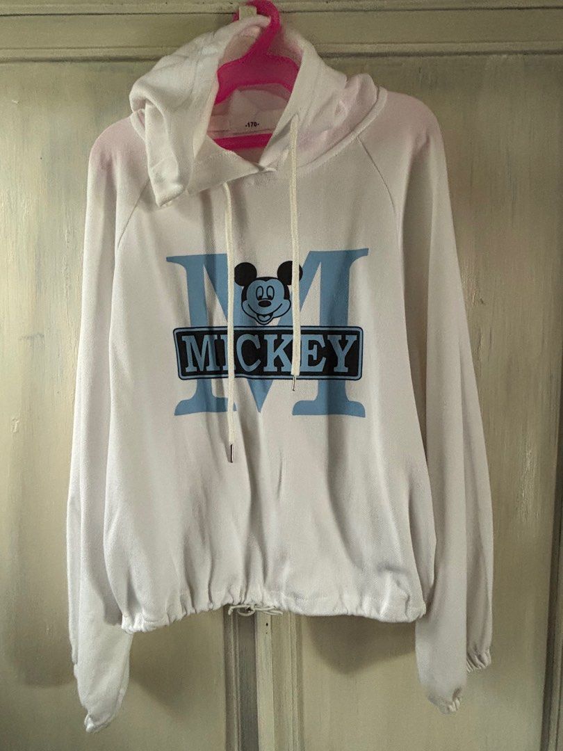 Mickey Hoodie (Category: Others Tops) located in Orani. Submitted by cathsclothing (Listing ID 1385054325, Image 2). Description: Super White color Mickey Fit Med to Large size .