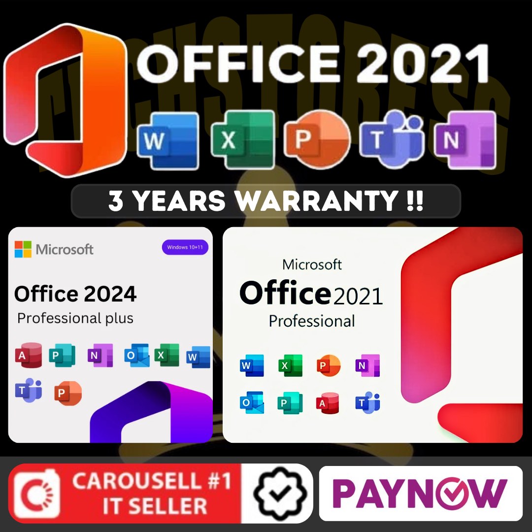 Microsoft Office 2024 | Office 2021 Professional Plus | Office Home ...