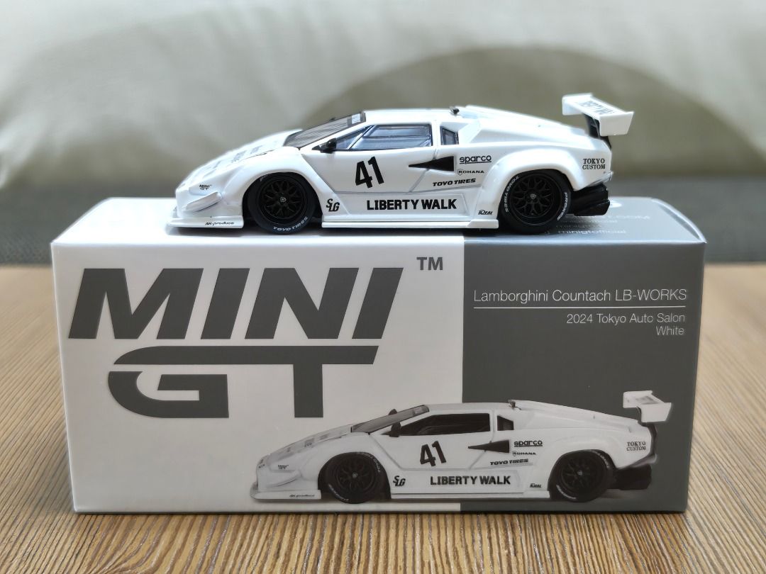 Mini GT - LB-Works Lamborghini Countach (White) - 1/64 Scale Diecast ...