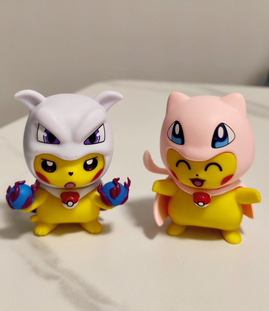 Pokemon Pikachu in Mew & Mewtwo Poncho, Hobbies & Toys, Toys & Games on ...