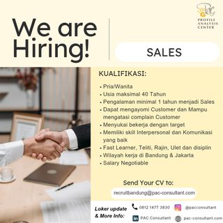 (Kategori: ) berada di . Dikirim oleh pacconsultant.2025 (ID iklan 1385120942, Gambar 1). Deskripsi: .