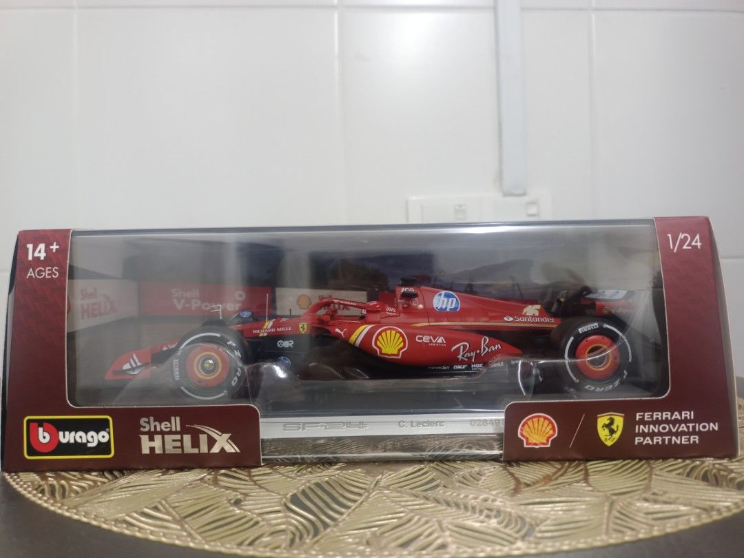 Shell Model Car Shell limited F1 Ferrari- SF24 with ratio 1:24 model car, Hobbies ...