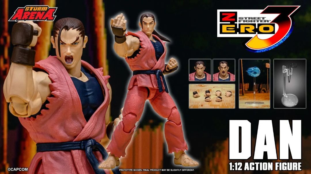 Storm Arena Street Fighter Zero 3 1/12th Scale Dan not shf shfiguarts ...