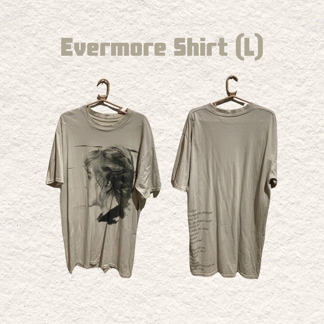 Taylor Swift evermore Official Shirt (Category: Shirts) located in Angeles City. Submitted by itsalloursagain (Listing ID 1385177423, Image 1). Description: .
