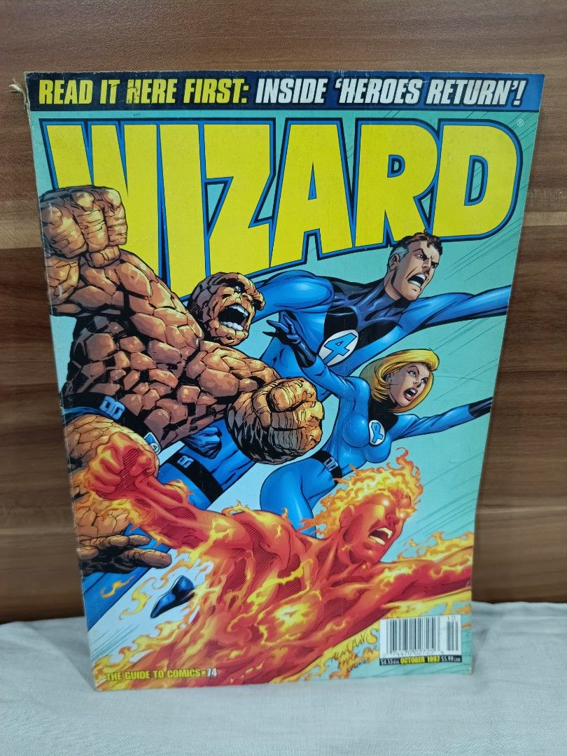 Wizard Magazine Issue 74 (Category: Magazines) located in Manila. Submitted by calvin3teri (Listing ID 1385200464, Image 1). Description: 250 Grab/Lalamove only ( buyer will book and shoulder fee ) MOP: Gcash.