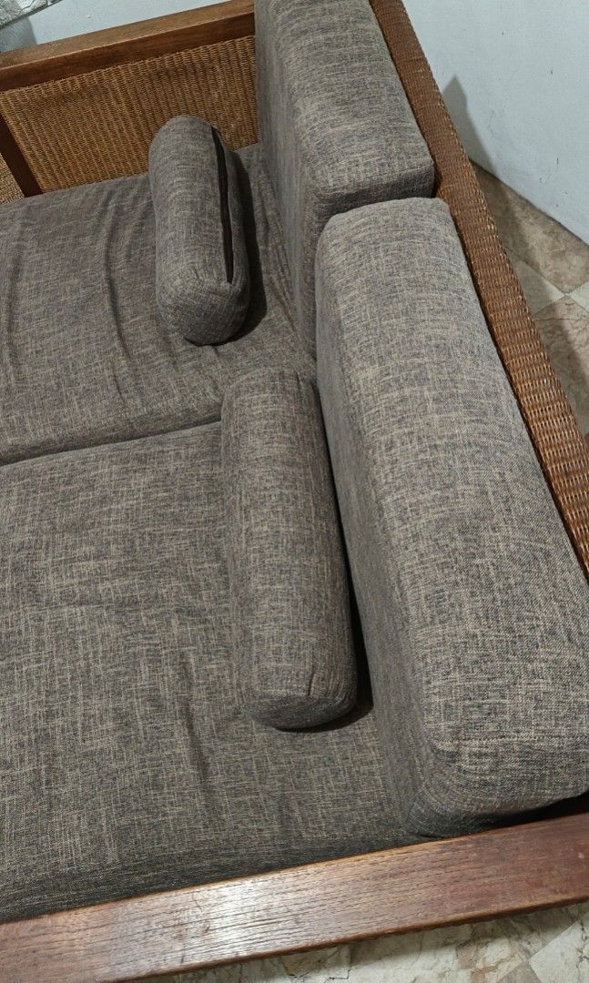 2-3 seater RATTAN Sofa (Category: Sofas) located in Quezon City. Submitted by f3foods (Listing ID 1385389547, Image 3). Description: Please bear with me, but I am not sure what is the material and wood type of my sofa. One thing I can aasure you, my family LOVED this sofa -- not rushing to let go this actually. I would love to sell this to a person or small family who we know will also take care of our fave sofa. 💕💕 Reason for Selling - this is