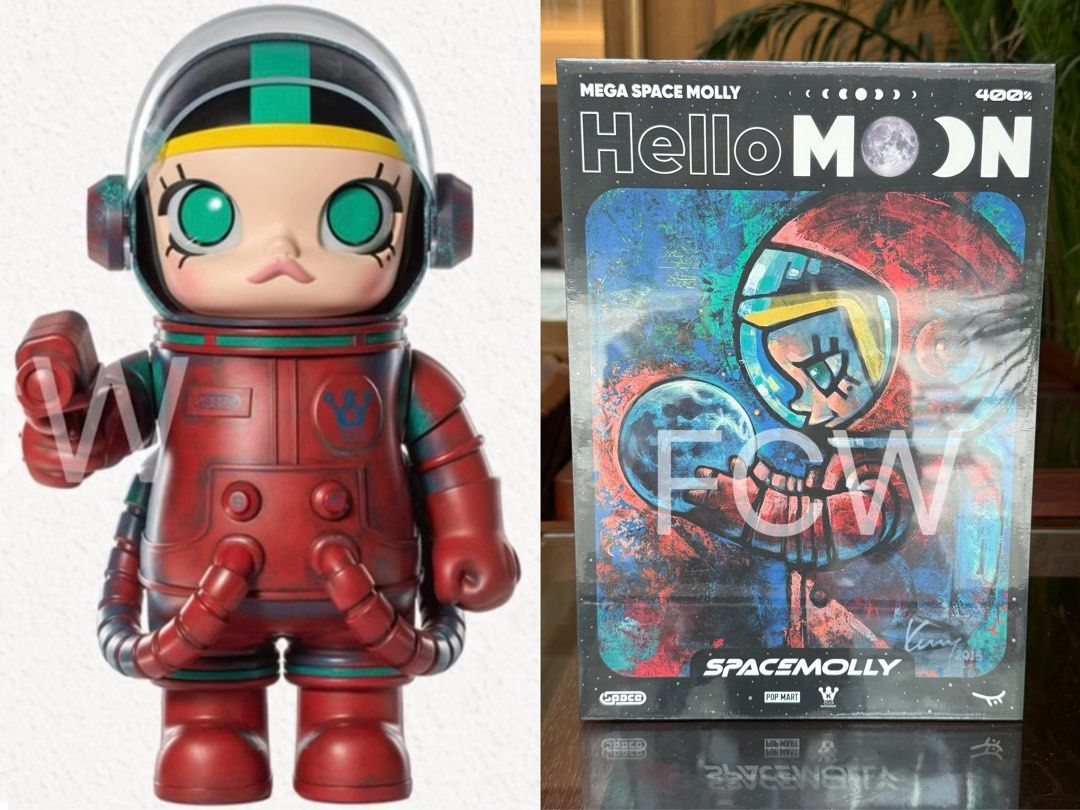 400% MEGA SPACE MOLLY HELLO MOON 你好，月亮宇航員太空人POP