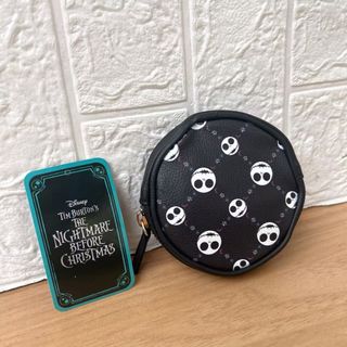 美國 DISNEY 怪誕城之夜 The Nightmare Before Christmas JACK 黑色皮革 圓形 散子袋64187036510979110