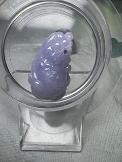 Myanmar🇲🇲 Jadeite A Jade, Light Purple Dragon Fish64233657567746110