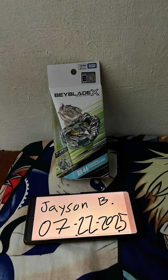 Beyblade X BX-44 Tricera Press M-85 Bounce Spike [With code/without code(check description) (Category: Action & Battle Toys) located in Taguig. Submitted by jaysonwbagasbas (Listing ID 1385389653, Image 1). Description: Item Name: BX-44 Tricera Press M-85 Bounce Spike(Japan code/Non bankee) ‎Price: Php749 (With code) Price: Php699(Without code) ‎Condition: Sealed ‎Beycode Status: Unused code ‎ ‎Location: Pembo, Taguig ‎MOD: Lalamove/Grab/Angkas P
