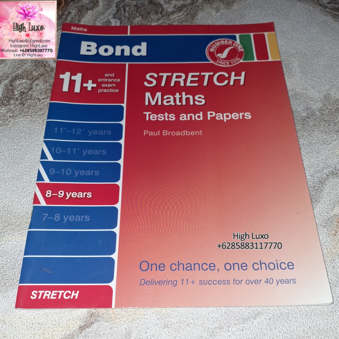 Buku Bond Stretch Maths Tests and Papers 8 - 9 years English Book IMPOR ...