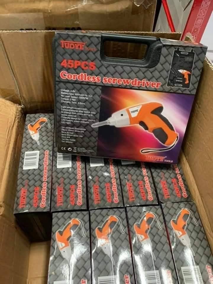 Cordless screwdriver set (Category: Construction Tools & Equipment) located in Manila. Submitted by asstditems (Listing ID 1385331755, Image 1). Description: Brand new / COD Same day delivery via Lalamove Location: Manila Pm for inquiries. Thank you!.