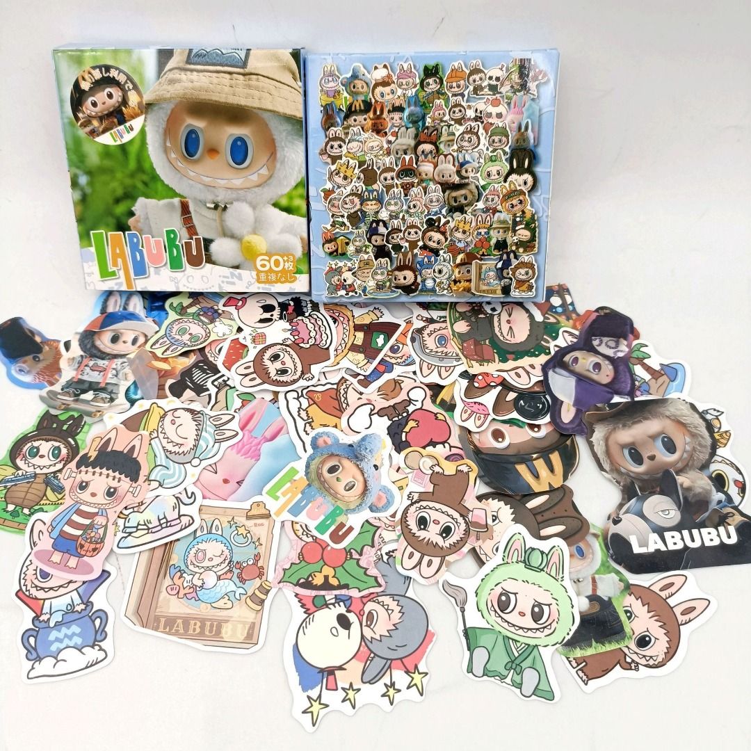 Cute Cartoon Sticker Set--Labubu, Cinnamoroll, Pokemon, Kuromi Sticker ...