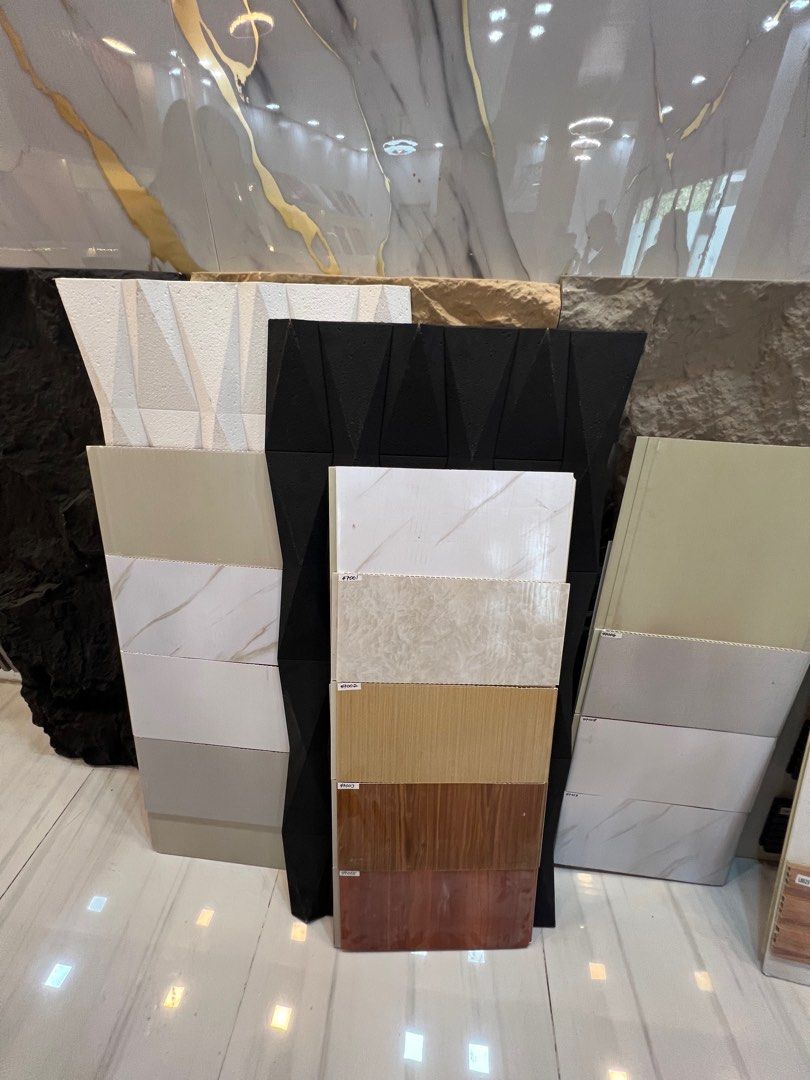 FLUTED PANEL/PVC/WPC/UV BOARD/ PU STONE/ WOOD LAMINATES (Category: Wall Decor) located in Quezon City. Submitted by valeriexan22573 (Listing ID 1385294516, Image 3). Description: PVC WPC FLUTTED PANEL UV BOARD PU STONE WOOD LAMINATES CEILING WALL CLADDING.
