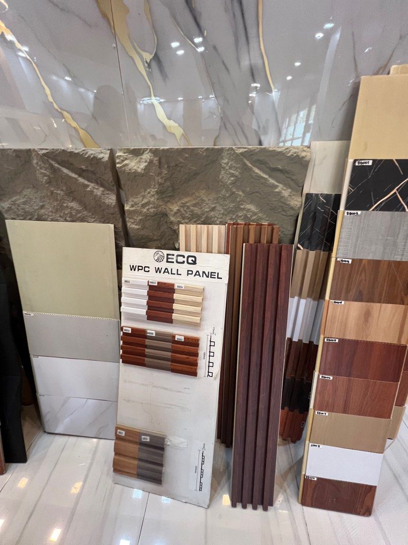 FLUTED PANEL/PVC/WPC/UV BOARD/ PU STONE/ WOOD LAMINATES (Category: Wall Decor) located in Quezon City. Submitted by valeriexan22573 (Listing ID 1385294516, Image 2). Description: PVC WPC FLUTTED PANEL UV BOARD PU STONE WOOD LAMINATES CEILING WALL CLADDING.