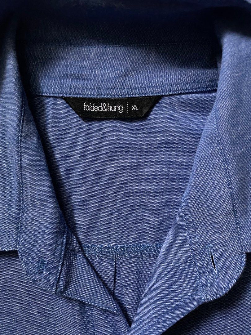 Folded&Hung Polo (Category: Tshirts & Polo Shirts ) located in Quezon City. Submitted by eespl002 (Listing ID 1385289708, Image 3). Description: item detail: brand: folded&hung blue polo (wore this once) in best condition size/dimensions: XL width: 21.5 inches length: 29 inches RFS: decluttering Location: near ateneo / Katipunan,QC.