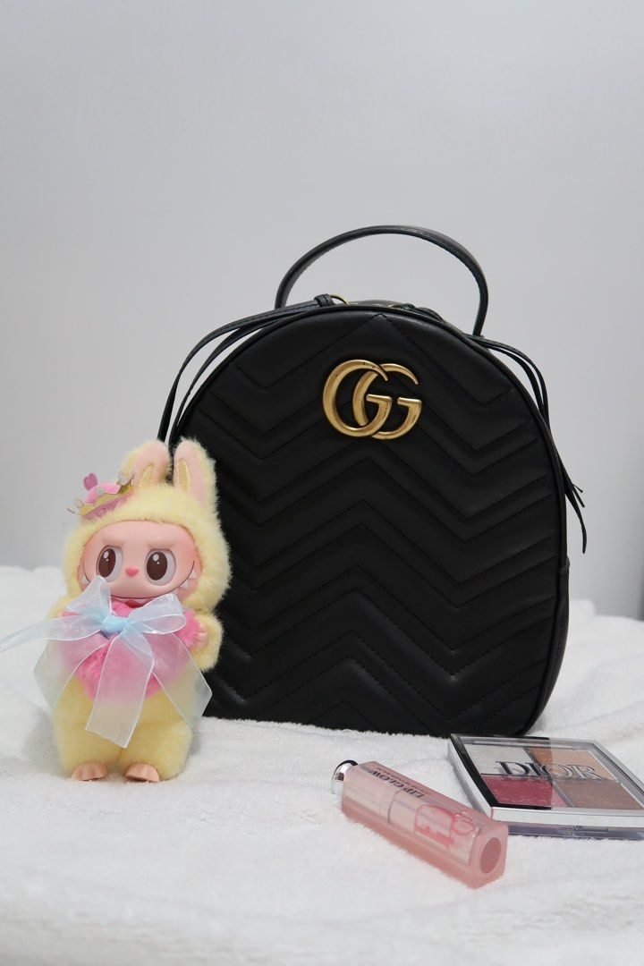 GG Marmont Quilted Backpack Bag (Category: Backpacks) located in Manila. Submitted by maviii21 (Listing ID 1385420490, Image 3). Description: Hi! First-time seller here on Carousell 😊 These bags are from my personal collection — as someone who shops a lot, I’ve ended up with super mega daming bagss hahah! So it’s time for me to declutter. And not a scammer, promise! We can even do a video call if you want to be sure. About this bag: Bought this 