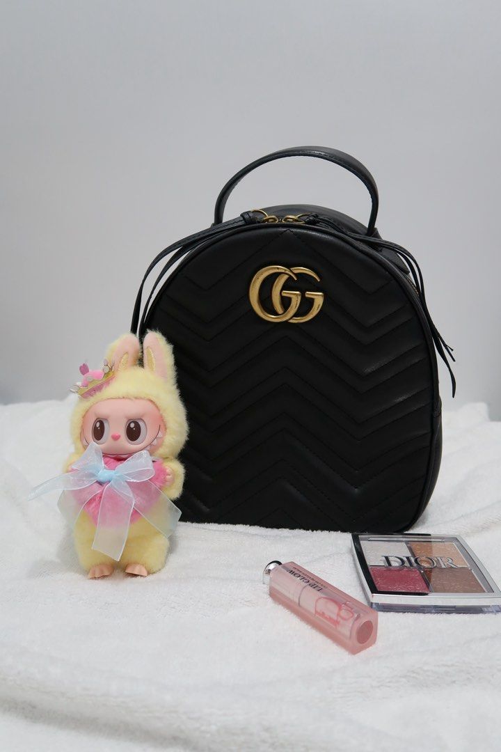 GG Marmont Quilted Backpack Bag (Category: Backpacks) located in Manila. Submitted by maviii21 (Listing ID 1385420490, Image 1). Description: Hi! First-time seller here on Carousell 😊 These bags are from my personal collection — as someone who shops a lot, I’ve ended up with super mega daming bagss hahah! So it’s time for me to declutter. And not a scammer, promise! We can even do a video call if you want to be sure. About this bag: Bought this 