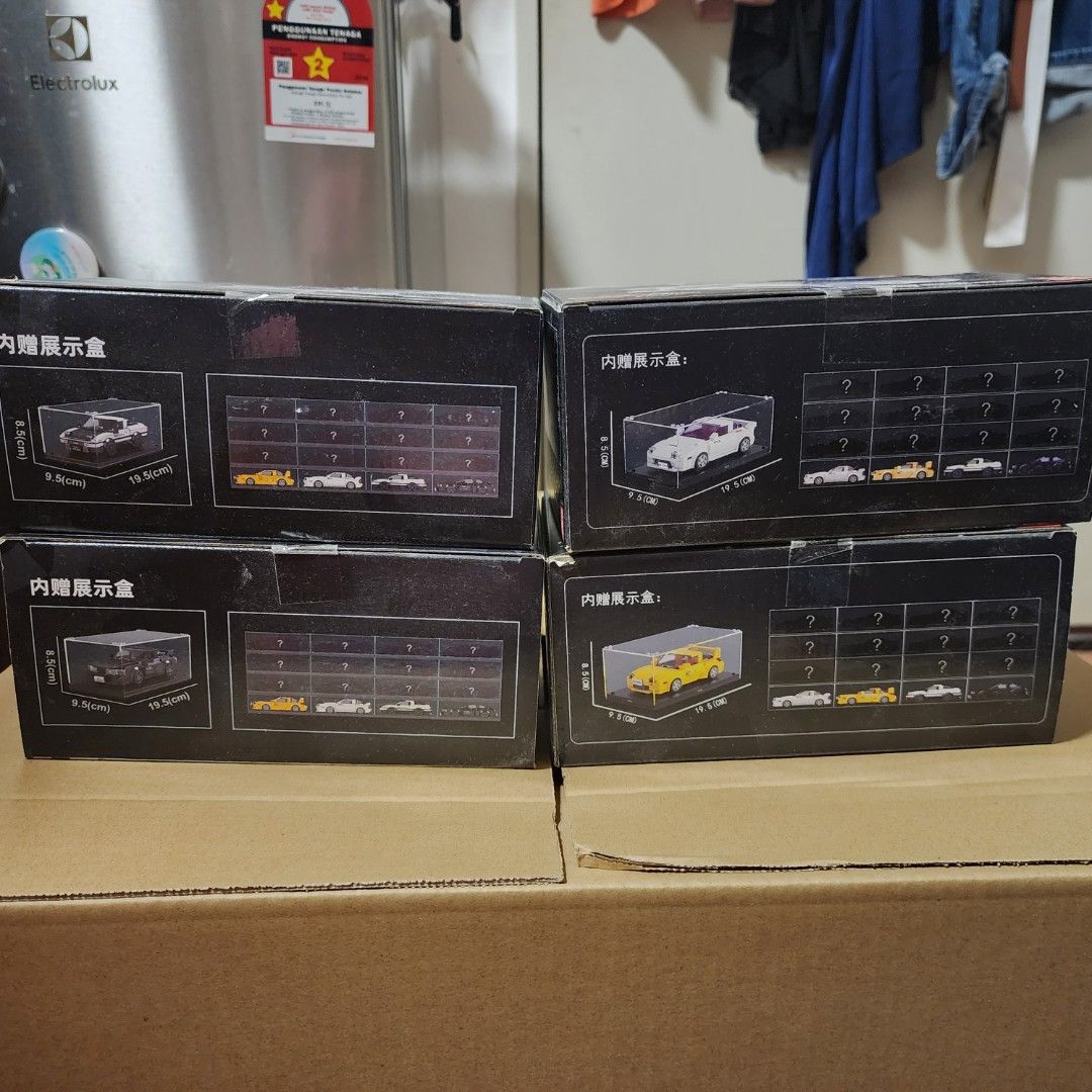 Initial D Car Collection Initial D car collection 4 in 1 bricks with plastic case, Hobbies ...