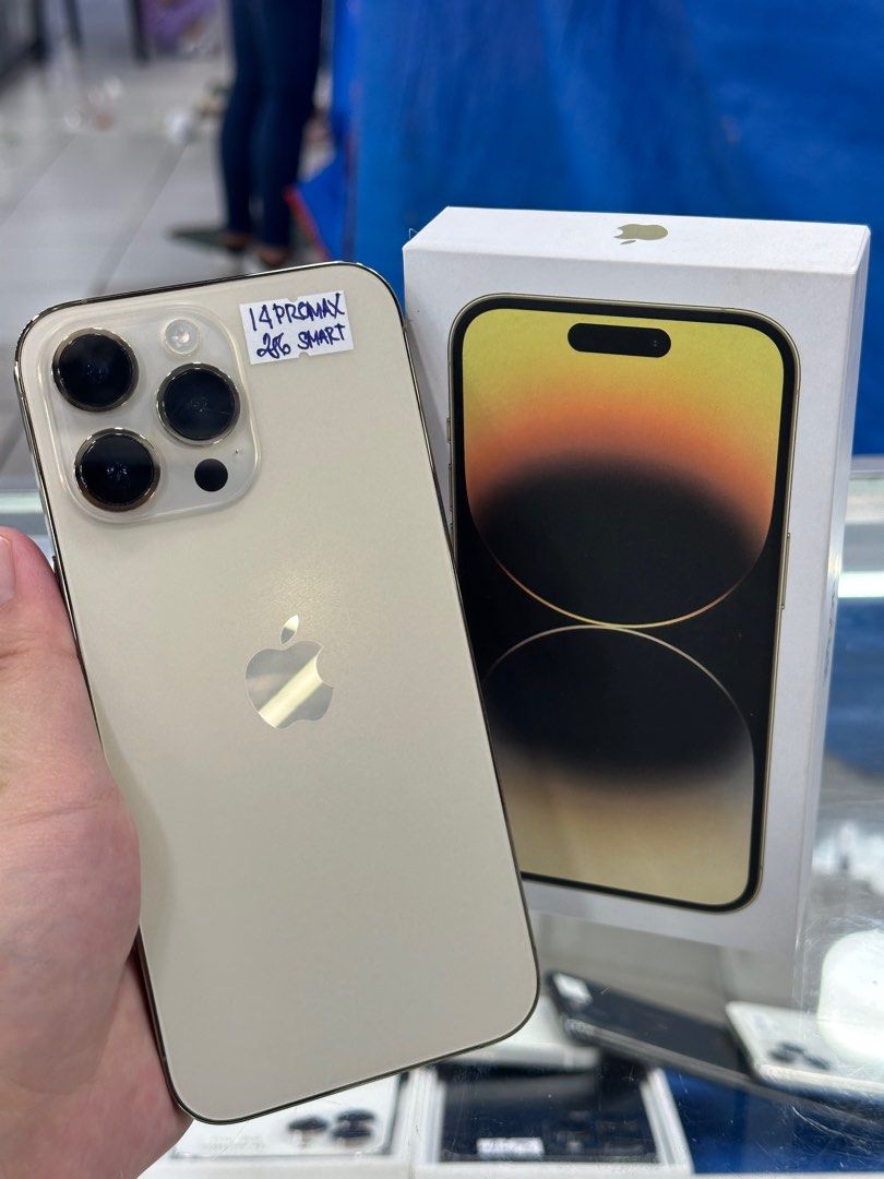 iphone 14promax 256gb smartlock (Category: iPhone 14 Series) located in San Juan City. Submitted by jalailahmamosaca (Listing ID 1385328615, Image 2). Description: iphone 14promax 256gb smartlock gold 98bh goodfaceid goodthrutone inclusion case tempered issue my dents sa camera lens hnd naman apiktado ferformance nya Open for COD/COP + SF Manila area (sameday delivery) Province area (via LBC) required DP to avoid cancellations Physical store: Gre