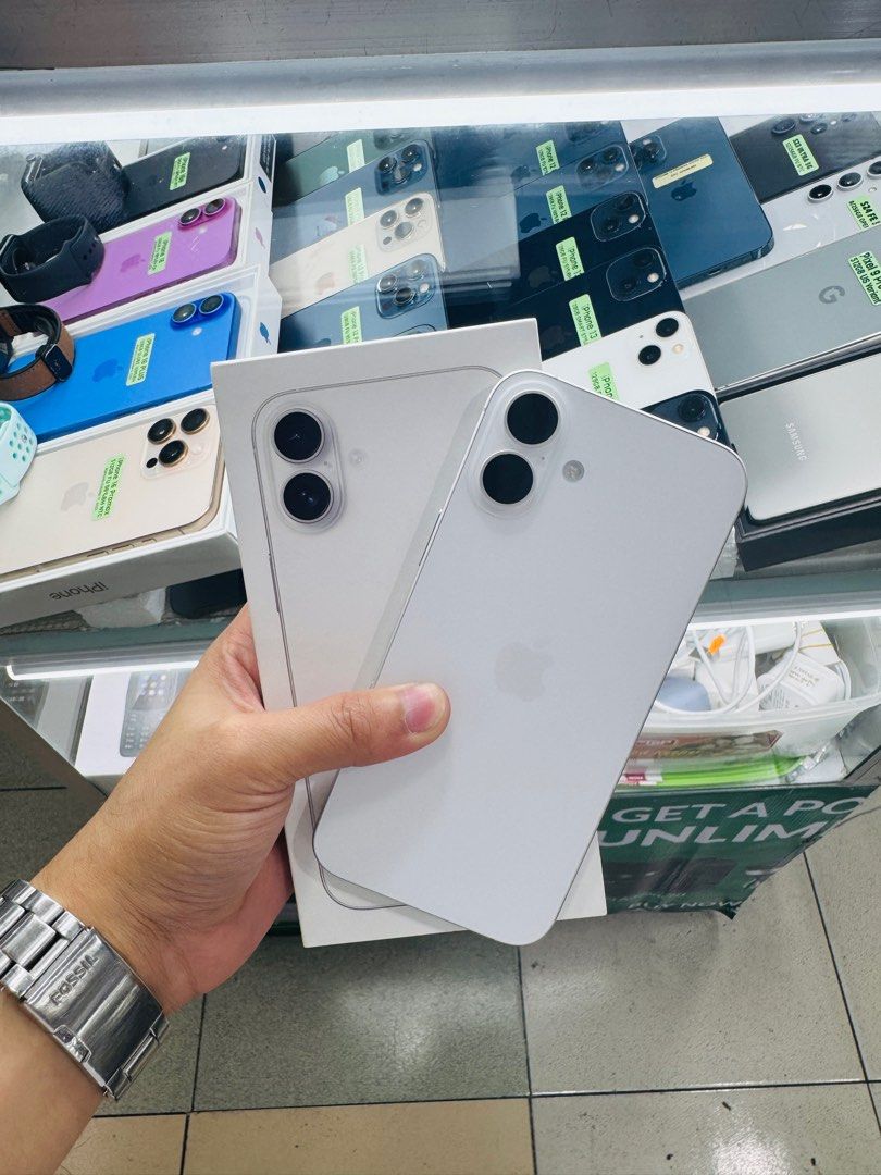iPhone 16 Plus 256GB FU 100% BH NTC (Category: iPhone 16 Series) located in San Juan City. Submitted by Khalidmgdla08 (Listing ID 1385401938, Image 1). Description: FOR SALE | TRADE/SWAP Price: 47,000 On hand: iPhone 16 Plus✔️ 256GB ✔️ OPENLINE ✔️ 100% Batt health ✔️ NTC APPROVED ✔️ 100% Original ✔️ 99% Makinis ✔️ 99% Smooth ✔️ NOT REFURB ✔️ NO HIDDEN ISSUES ✔️ NEVER BEEN REPAIRED ✔️ TEST TO SAWA✔️ FREE 3-UTOOLS ✔️ ANY MODEL OF IPHONE AND SAMSUNG