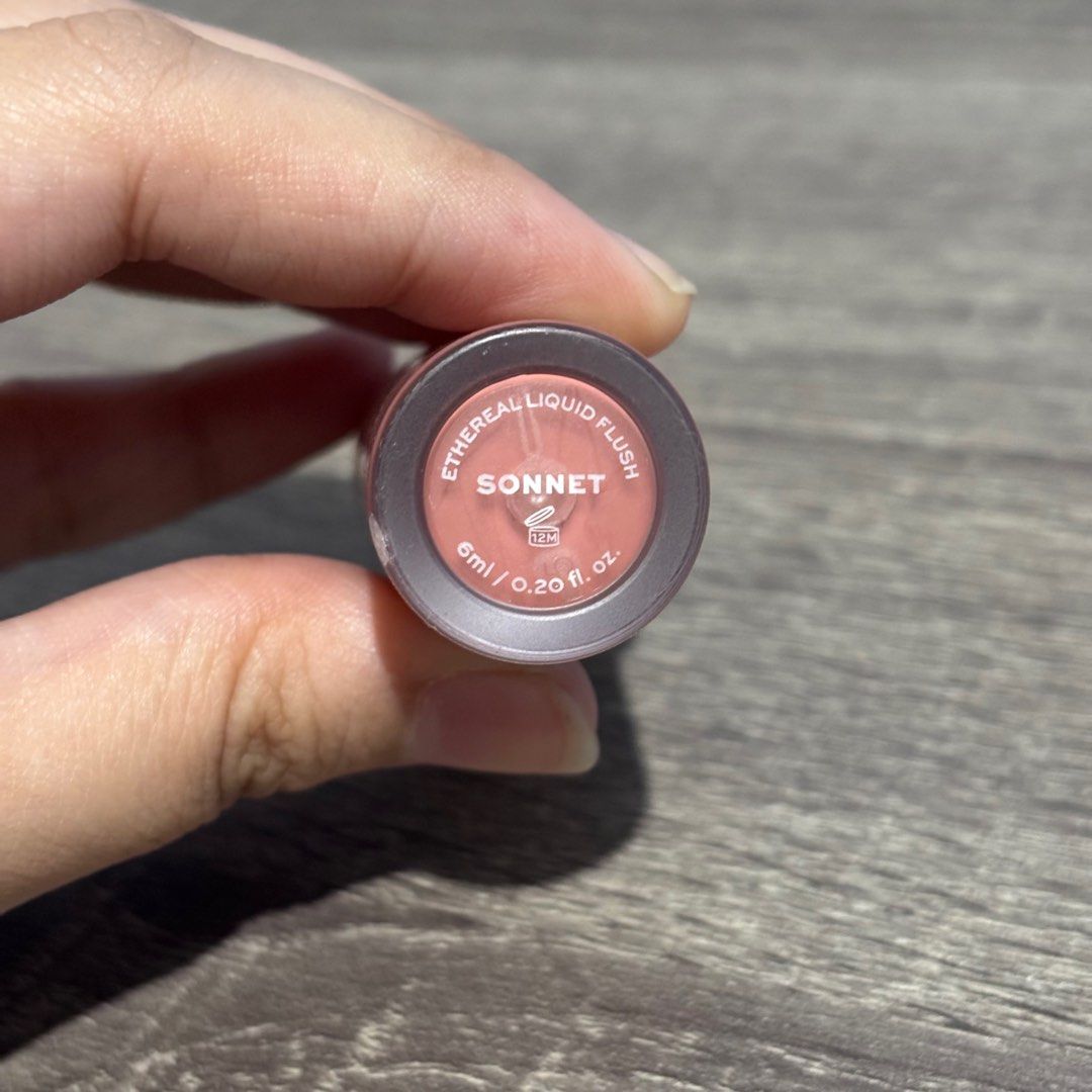 Lucky Beauty - Liquid Blush (Sonnet) (Category: Makeup) located in Taguig. Submitted by common.closet (Listing ID 1385264432, Image 2). Description: Lucky Beauty - Ethereal Liquid Blush Shade: Sonnet Component print has faded drastically, and has small chip at the bottom 70% full Cleaned and Sanitized .