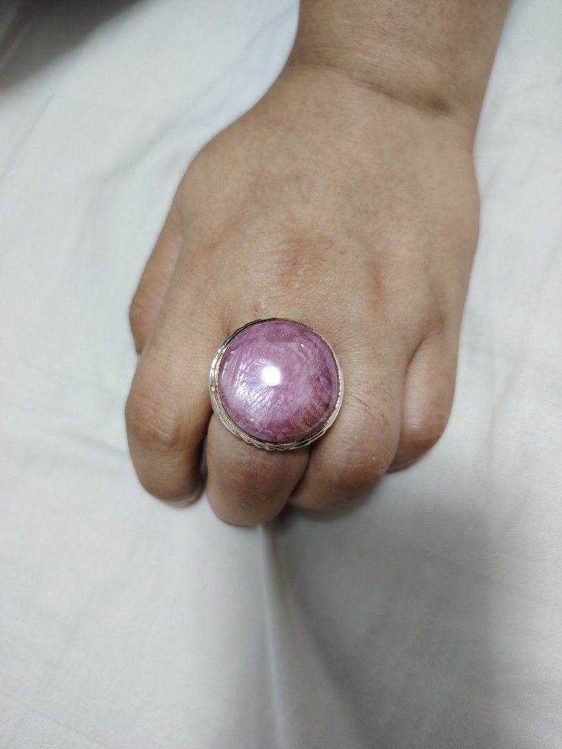 Myanmar Ruby gemstone Ring (Category: Accessories) located in Singapore. Submitted by nanita16 (Listing ID 1385299324, Image 3). Description: Selling a good condition genuine Myanmar Ruby pink gemstone silver ring.. Selling at $500 negotiable. Can view & self collect at Petir Road. .