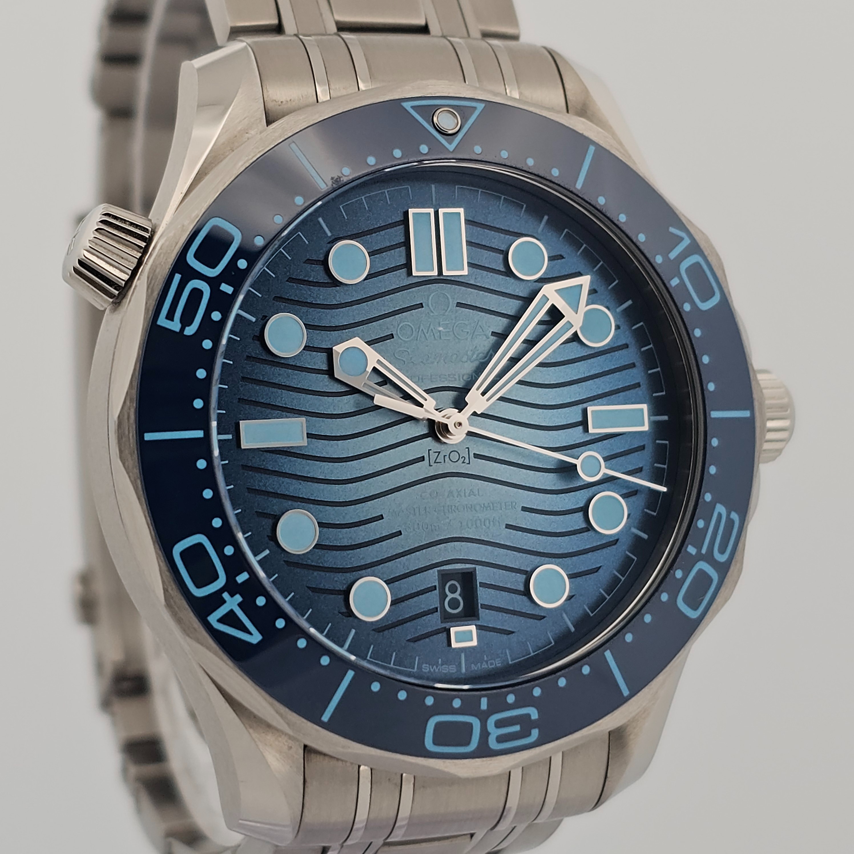 Omega Seamaster Diver 300M Summer Blue Dial 210.30.42.20.03.003, Luxury ...